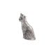 Silver Brass Sitting Cat Agarbatti Holder Stand